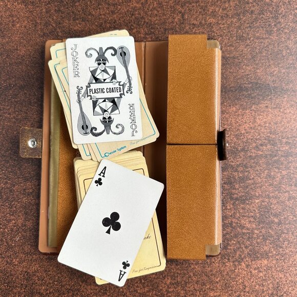Leather Card Case with Kitten Cards and Score Book - Picture 12 of 16